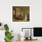 Poster T32334 L'acheteur chez le marchand de vêtements, 1 (Bureau à domicile)