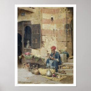 Poster T32410 Le vendeur de fleurs, 1891 (panneau)