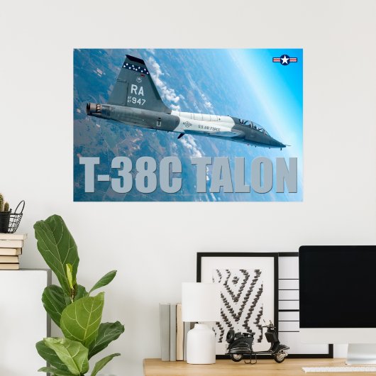 POSTER T-38C TALON (Bureau à domicile)