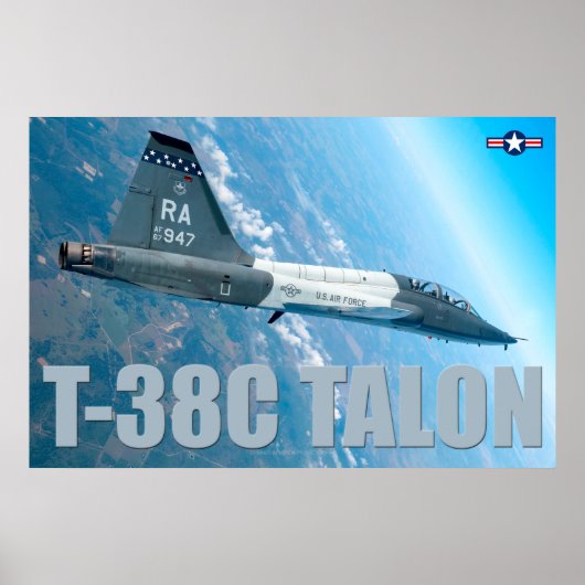 POSTER T-38C TALON (Devant)
