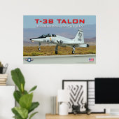 POSTER T-38C TALON (Bureau à domicile)