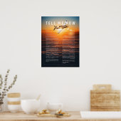 Poster T-6 Texan II avec Dis-moi Comment ode de vol (Cuisine)