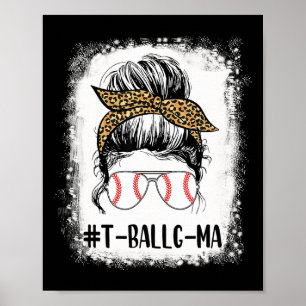 Poster T-ll G-ma Life Chignon Imprimé Léopard Doux