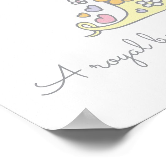 Poster T pour Tania monogram lettre nom d'art signifiant (Coin)