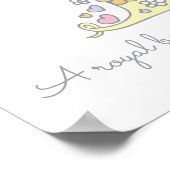 Poster T pour Tania monogramme lettre art nom signifiant (Coin)