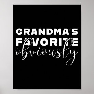 Poster T préféré de grand-mère, petit-fils ou petite-fill