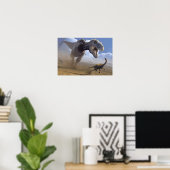 Poster T Rex (Bureau à domicile)