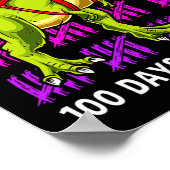 Poster T Rex 100 Jours De Dinosaure Scolaire T Rex Enfant (Coin)