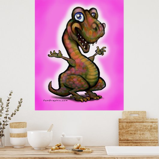 Poster T-Rex bébé (Cuisine)