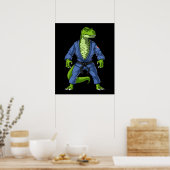 Poster T-Rex Dinosaur Jiu-Jitsu (Cuisine)