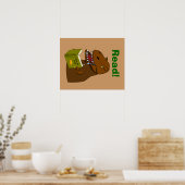 Poster T Rex Dinosaur Lecture Funny School (Cuisine)