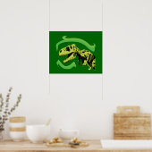 Poster T-Rex Dinosaure Squelette (Cuisine)