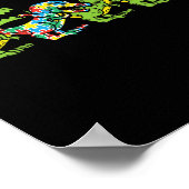 Poster T-Rex Dinosaures Puzzle Dino Sensibilisation sur l (Coin)