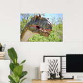 Poster T-Rex Dinosuar (Bureau à domicile)
