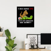 Poster T-Rex Hait CPR C'Est Pourquoi Les Dinosaures Sont (Bureau à domicile)