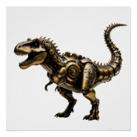 T-Rex Mech Steampunk – Bête Dino en laiton