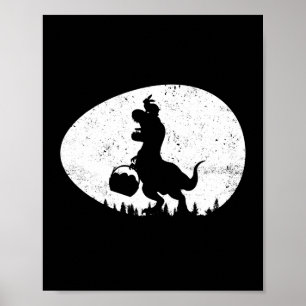 Poster T Rex Rabbit Dinosaure Easter Bunny Egg Boys T