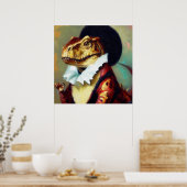 Poster T Rex Shakespeare (Cuisine)