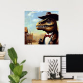 Poster T Rex Sheriff (Bureau à domicile)