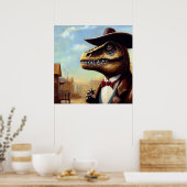 Poster T Rex Sheriff (Cuisine)