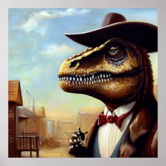 Poster T Rex Sheriff (Devant)