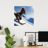 Poster T Rex Snowboard (Bureau à domicile)