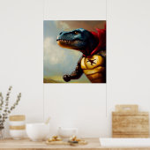 Poster T Rex Superhero (Cuisine)