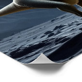 Poster T-Rex sur la lune (Coin)