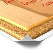 Poster T.S Eliot _ Citation sur l'affiche (Coin)