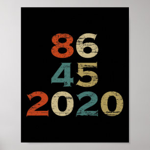 Poster T Shirt 8645 86 45 Drôle Anti-trump Biden Harris