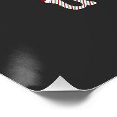 Poster T-shirt Alphabet de Noël, Sweatshirt de Noël (Coin)