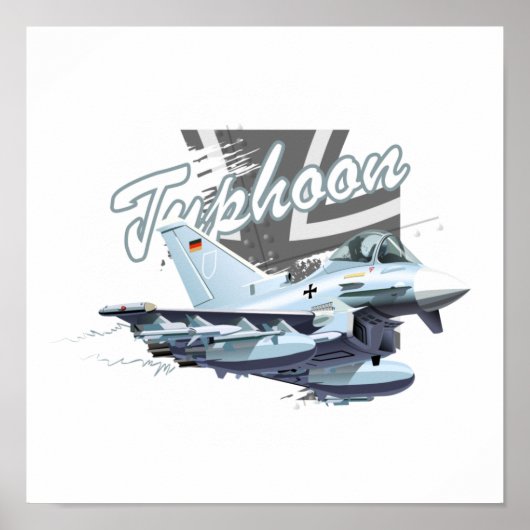 Poster T-shirt avion de dessin (Devant)