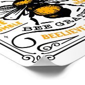 Poster T Shirt Bee Kind Bee Positive (Coin)