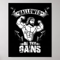 T Shirt Bodybuilding Jésus Homme - Jésus Drôle Hal