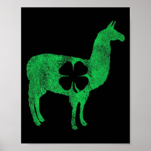 Poster T-shirt cadeau lama alama jour de la Saint-Patrick