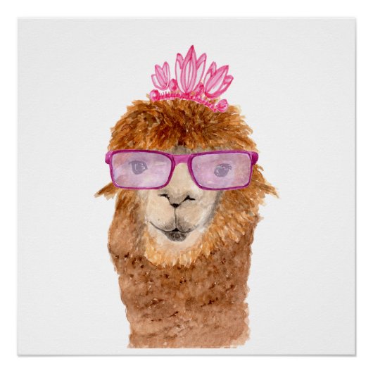 Poster T-shirt chameau Hipster (Devant)