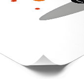 Poster T-shirt Chat Note Musicale Halloween  Note de Musi (Coin)