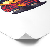 Poster T-shirt classique de la vache écossaise cool Highl (Coin)