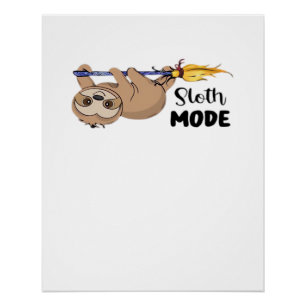 Poster T-Shirt Classique Mode de Paresse