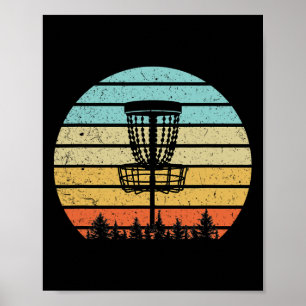 Poster T-shirt cool de golf sur disque Style rétro Vintag