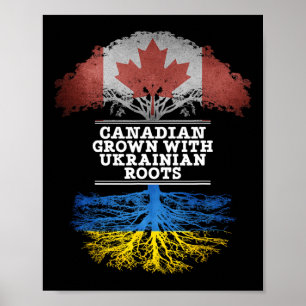 Poster T Shirt Cultivé Au Canada Avec Des Racines Ukraini