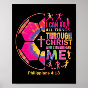 Poster T Shirt de foot chrétien pour filles adolescentes 