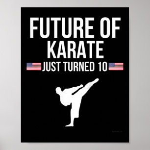 Poster T-shirt de karaté pour les 10 ans des enfants Cade