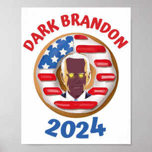 Poster T-shirt de marque noire joe Biden 2024 mème