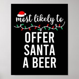Poster T-shirt de Noël assorti pour famille «Plus suscept
