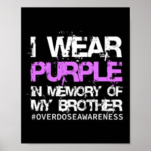 Poster T-shirt de sensibilisation au surdosage Je porte d