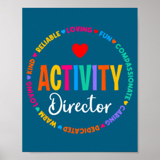 Poster T-shirt Directeur d'activité Professionnels d'acti