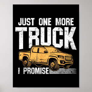 Poster T-shirt drôle de camion à benne - Juste un camion