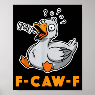 Poster T-shirt drôle de mème d'oie, blague d'humour d'ois