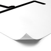 Poster T-shirt drôle " Tape dans le dos " (Coin)
